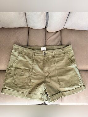 Time and Tru Olive Green Cargo Shorts